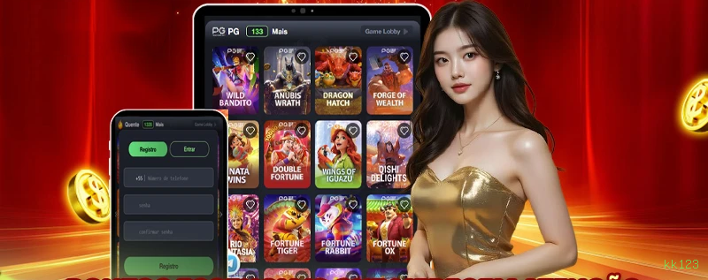 Slots online da kk123 com jackpots progressivos